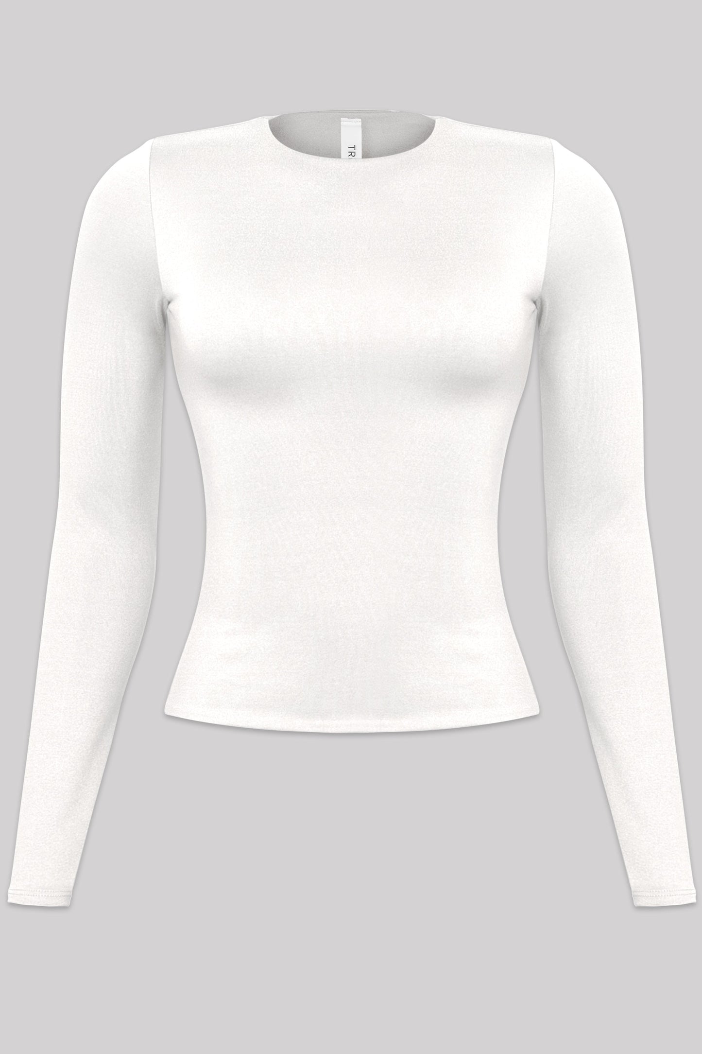 White Long-sleeve Top