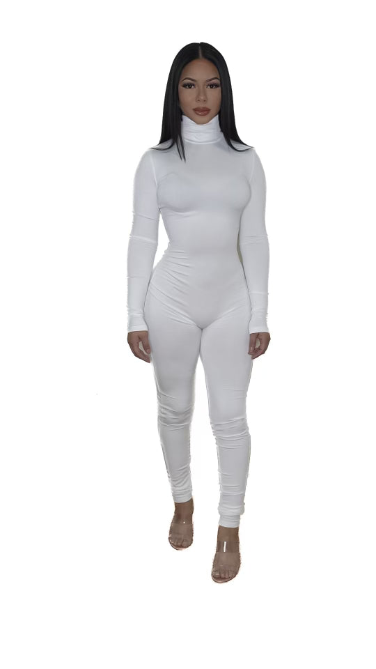 Sleek Jumpsuit White